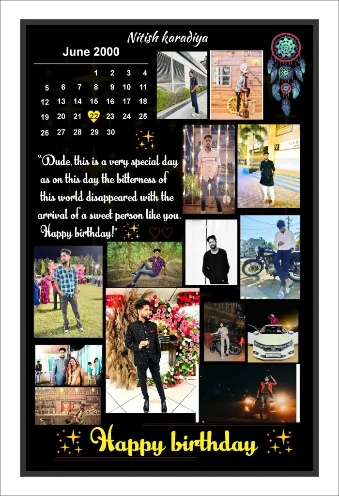 12*18 birthday photo frmae